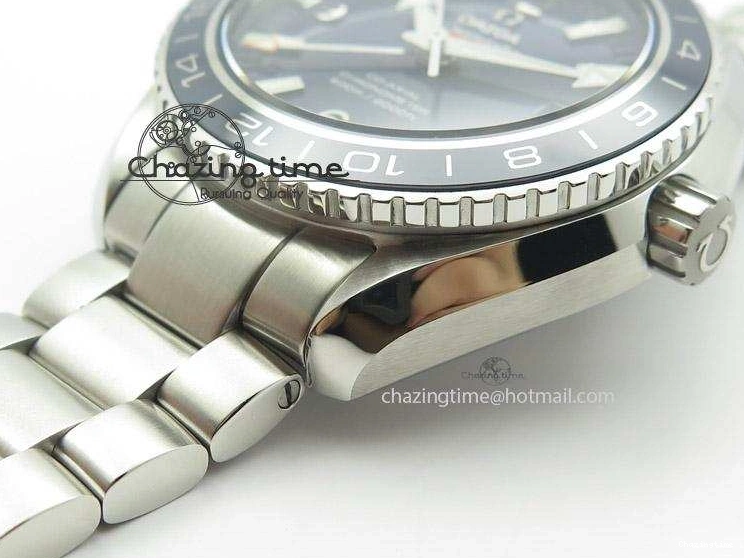 0501 Planet Ocean GMT 42mm V6F Best Edition Blue Bezel Blue Dial On SS Bracelet A ModernLook 8274